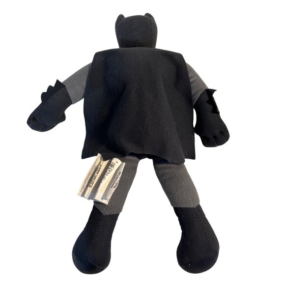 Batman Grey Knight Plush Superhero Toy 14" Gray & Black With Cape Northwest 2017 - Picture 2 of 10